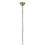 Chandelier 1-light Crystal glass Stainless steel Gold 2