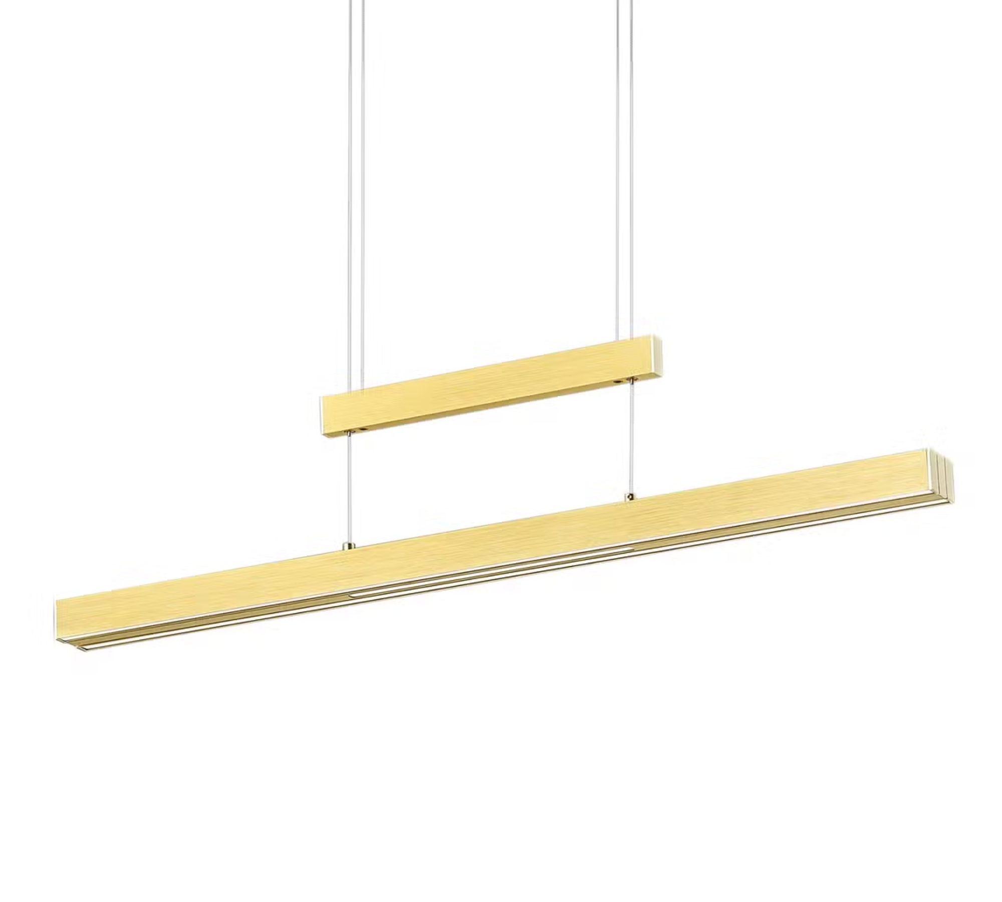 LED pendant light 3-flame Aluminum Gold 1
