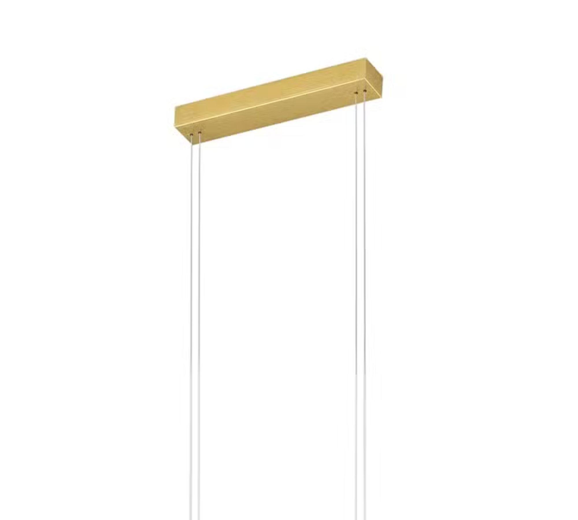 LED pendant light 3-flame Aluminum Gold 3