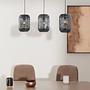 Pendant lamp 3-light iron black 1