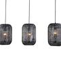 Pendant lamp 3-light iron black 2