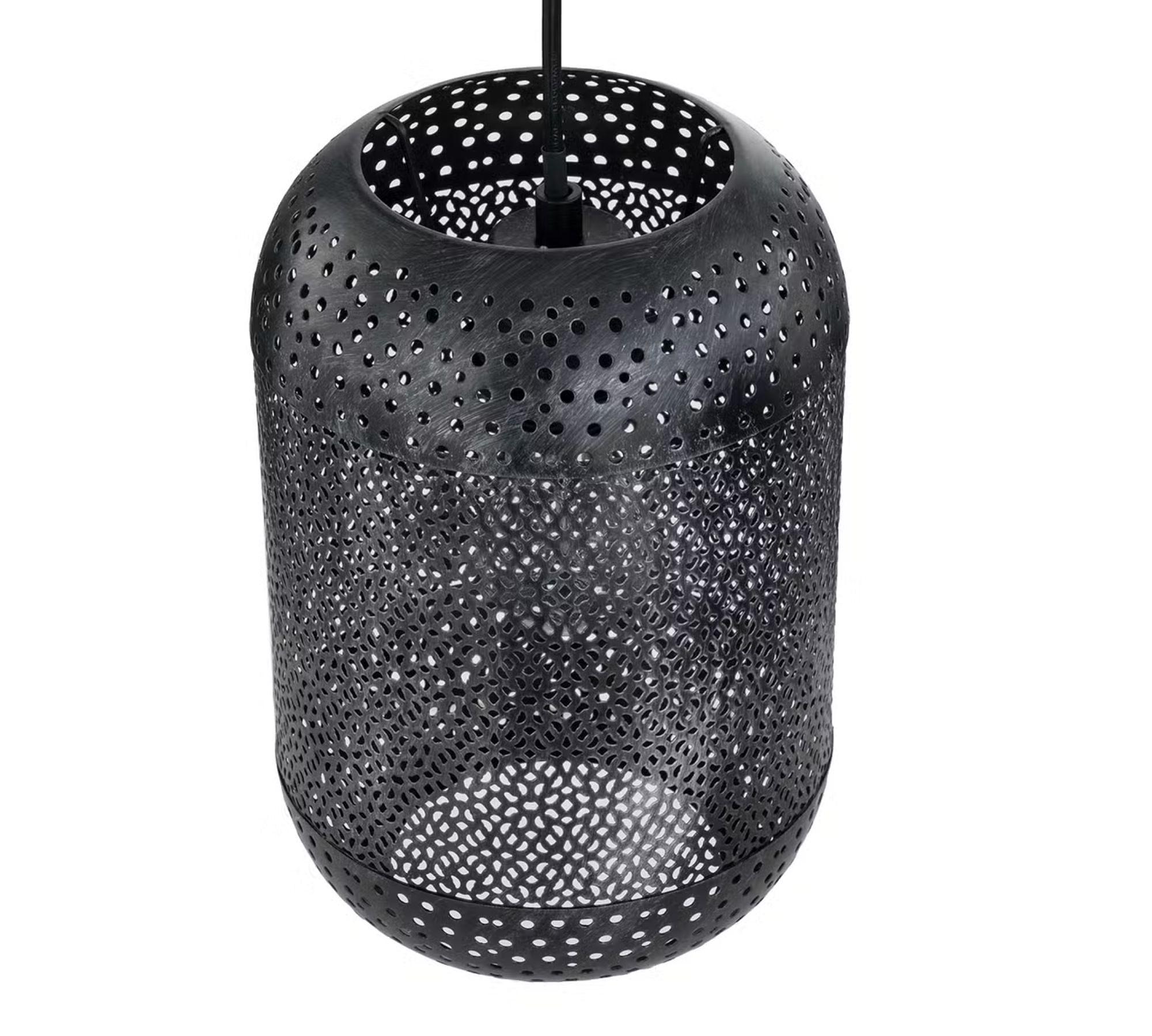 Pendant lamp 3-light iron black 4
