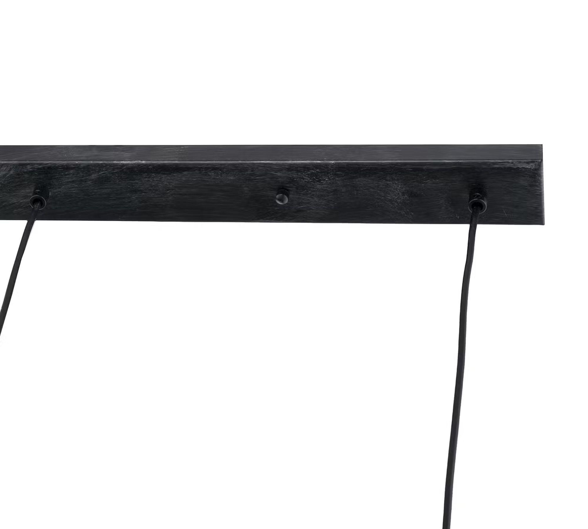 Pendant lamp 3-light iron black 5