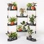 Modular plant stand with 8 shelves Grey 1
