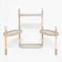 Modular plant stand with 4 shelves Grey 1