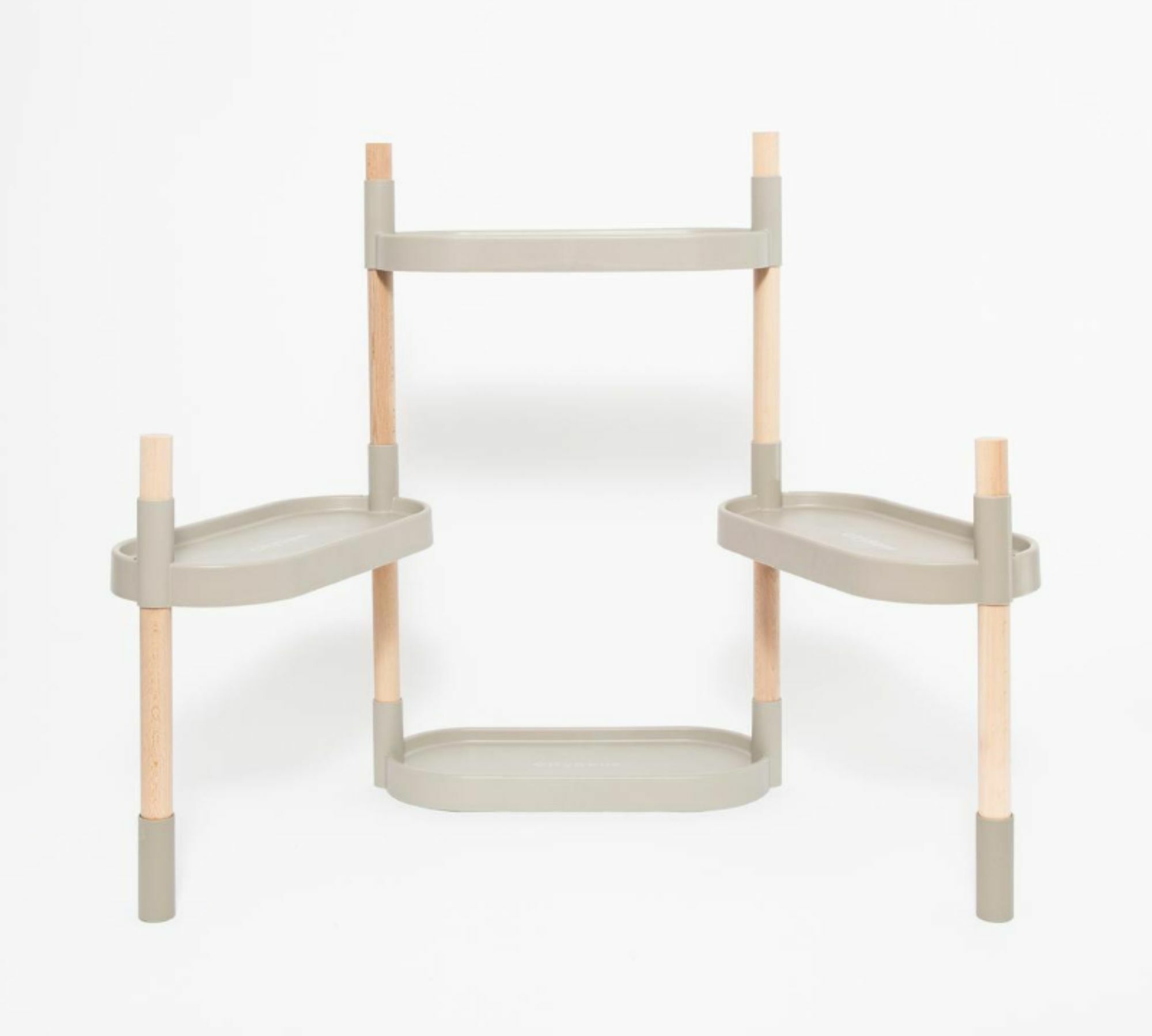 Modular plant stand with 4 shelves Grey 1