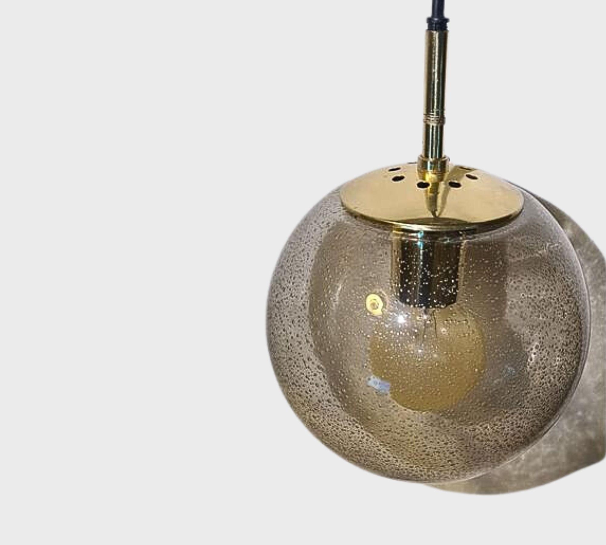 4106 Pendant lamp smoked glass gold 1