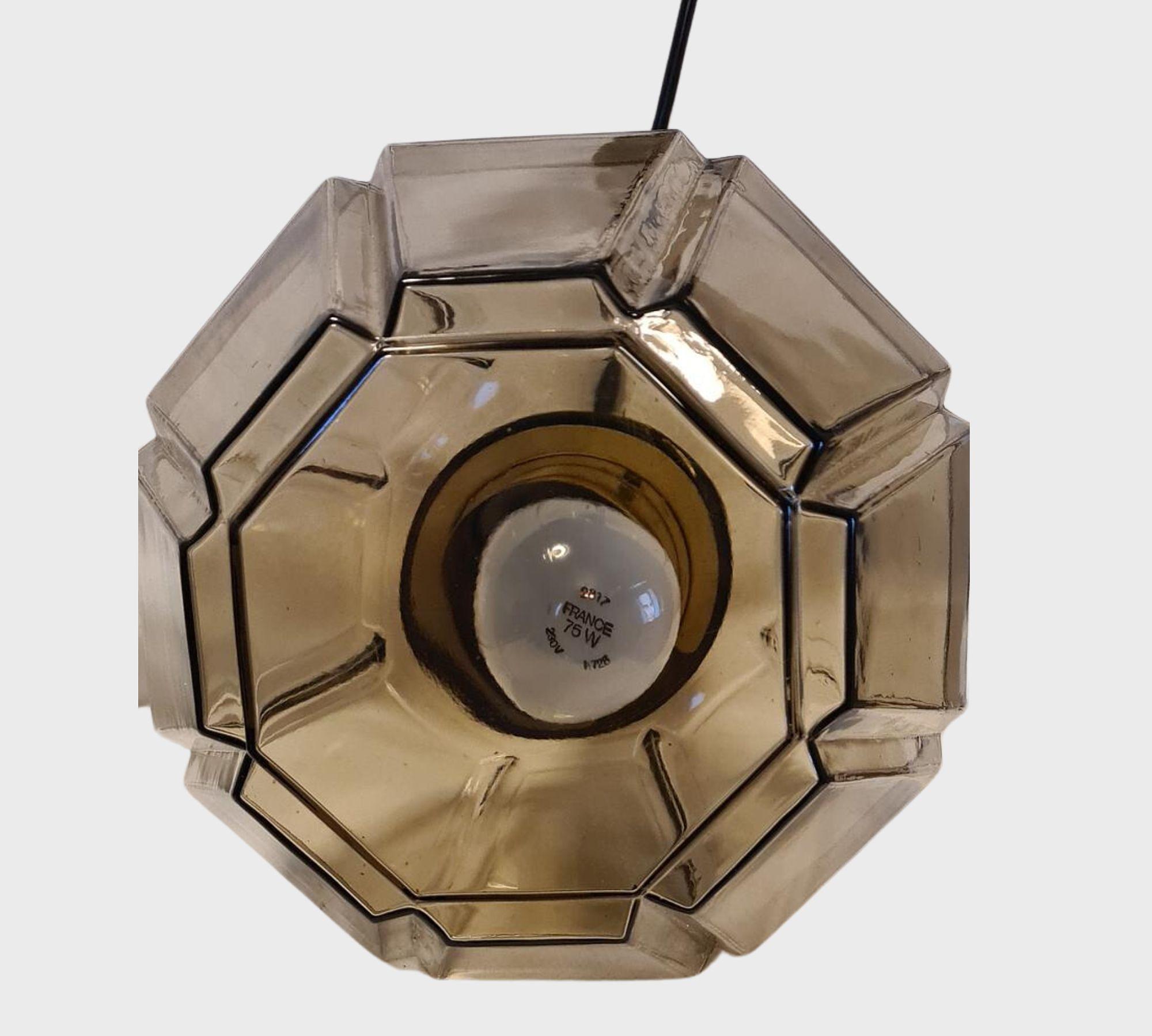 P292 4288 Pendant lamp glass brass gold 4