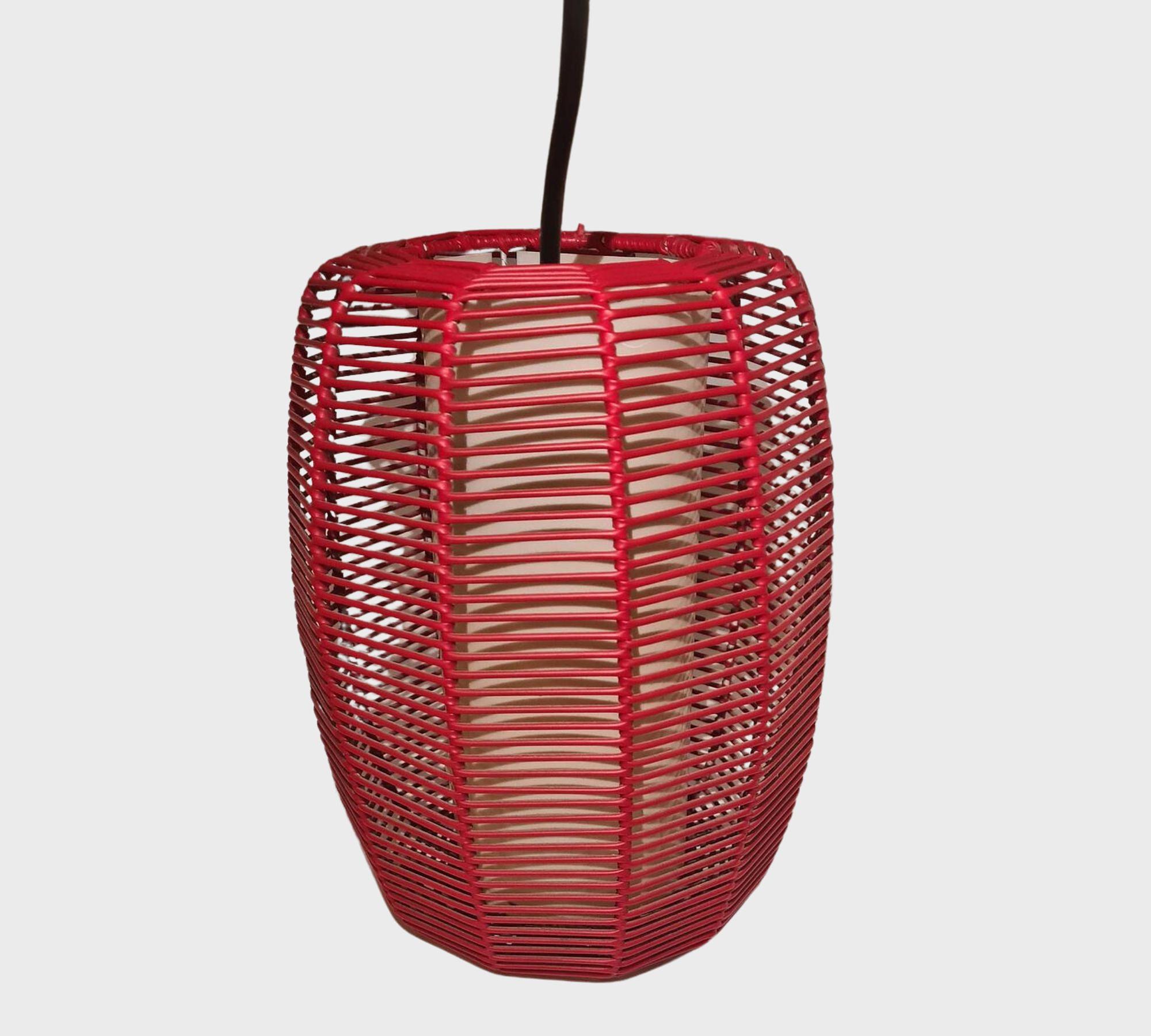 Pendant lamp Plastic Red 3