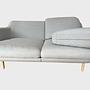 2x Lune JH200 Sofa 2-Sitzer Wolle Grau 8