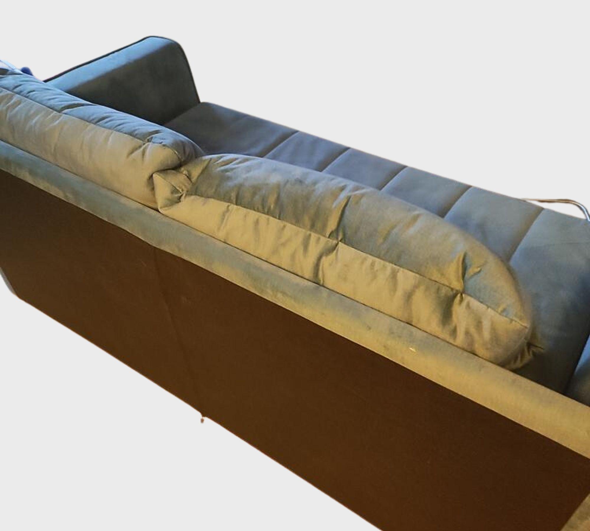Schlafsofa 2-Sitzer Samt Türkis 3