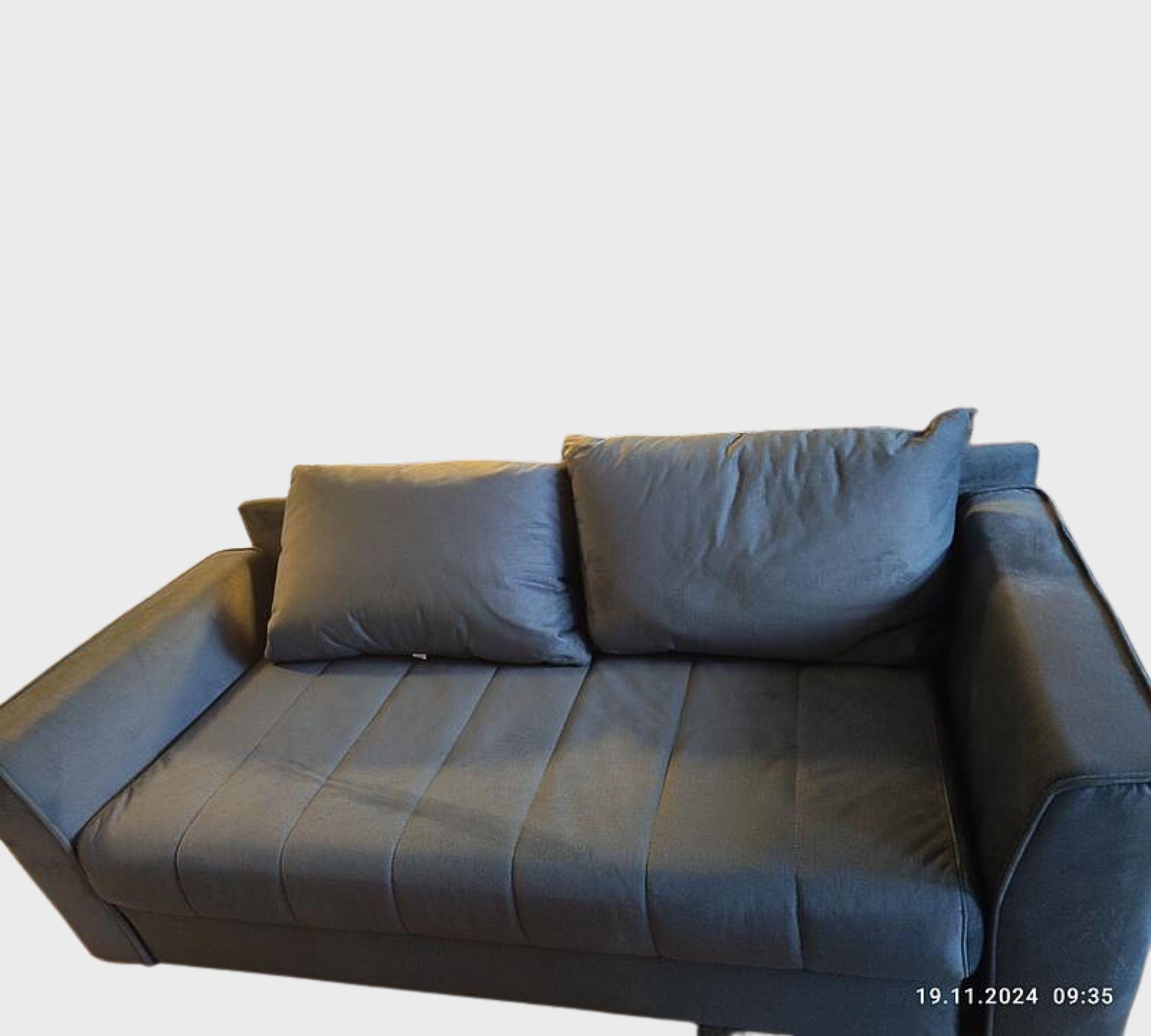 Schlafsofa 2-Sitzer Samt Türkis 4