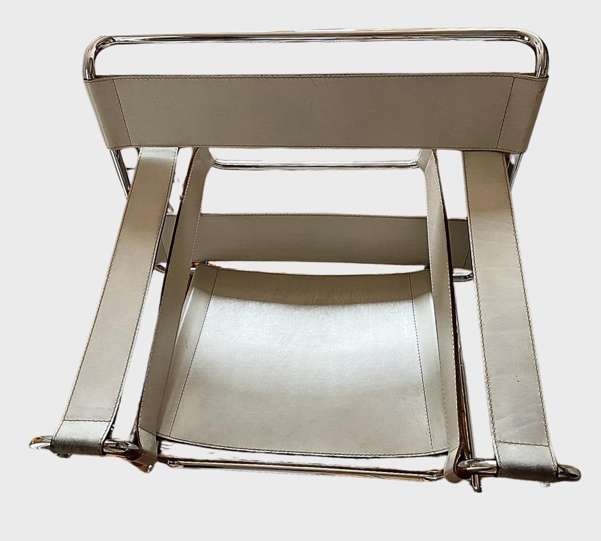 Vintage Wassily Chair Leder Creme 2