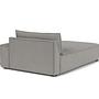 Daphne 1-seater chaise lounge right Maya Warm Grey 2