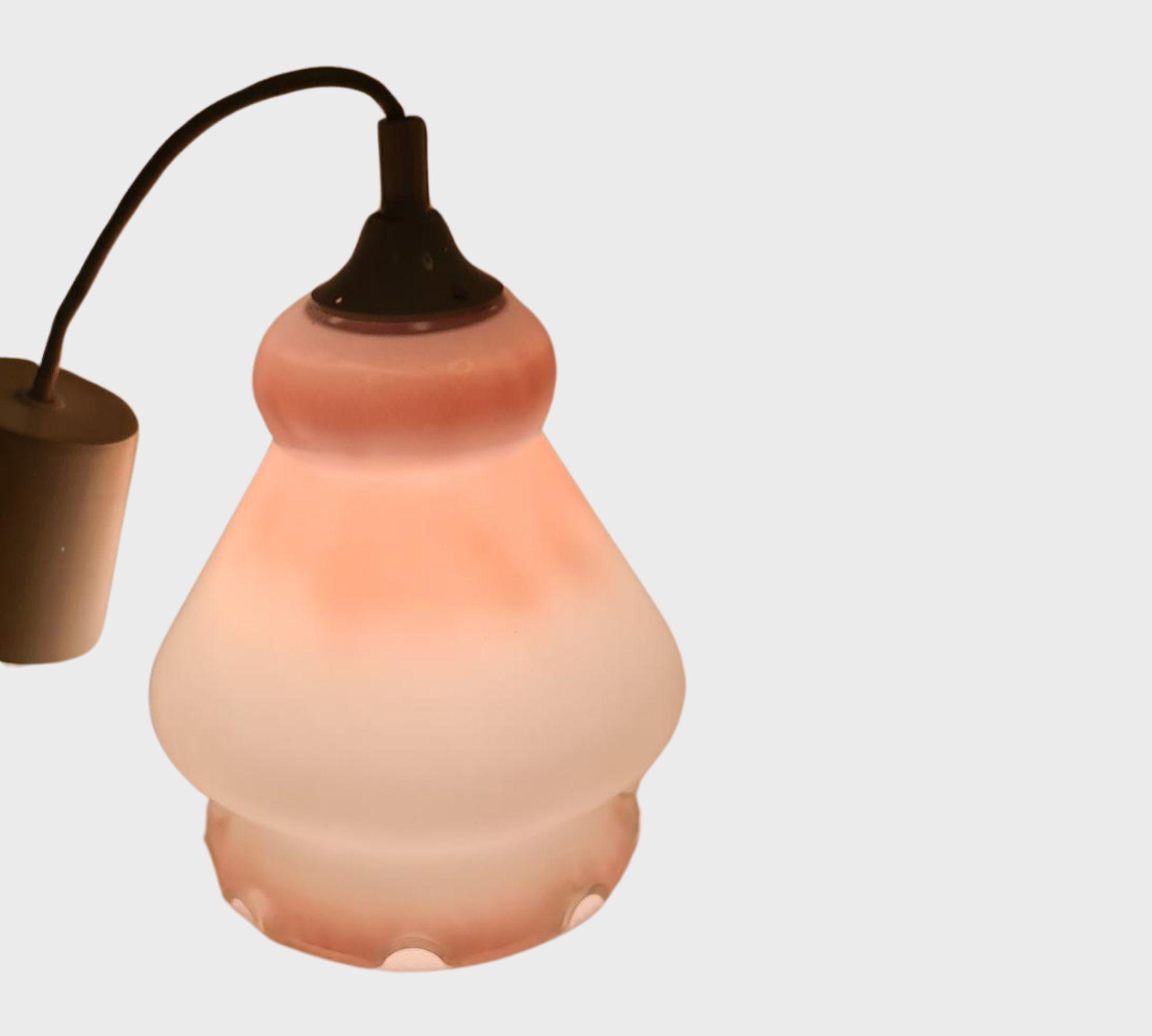 Pendant light Glass Pink 6