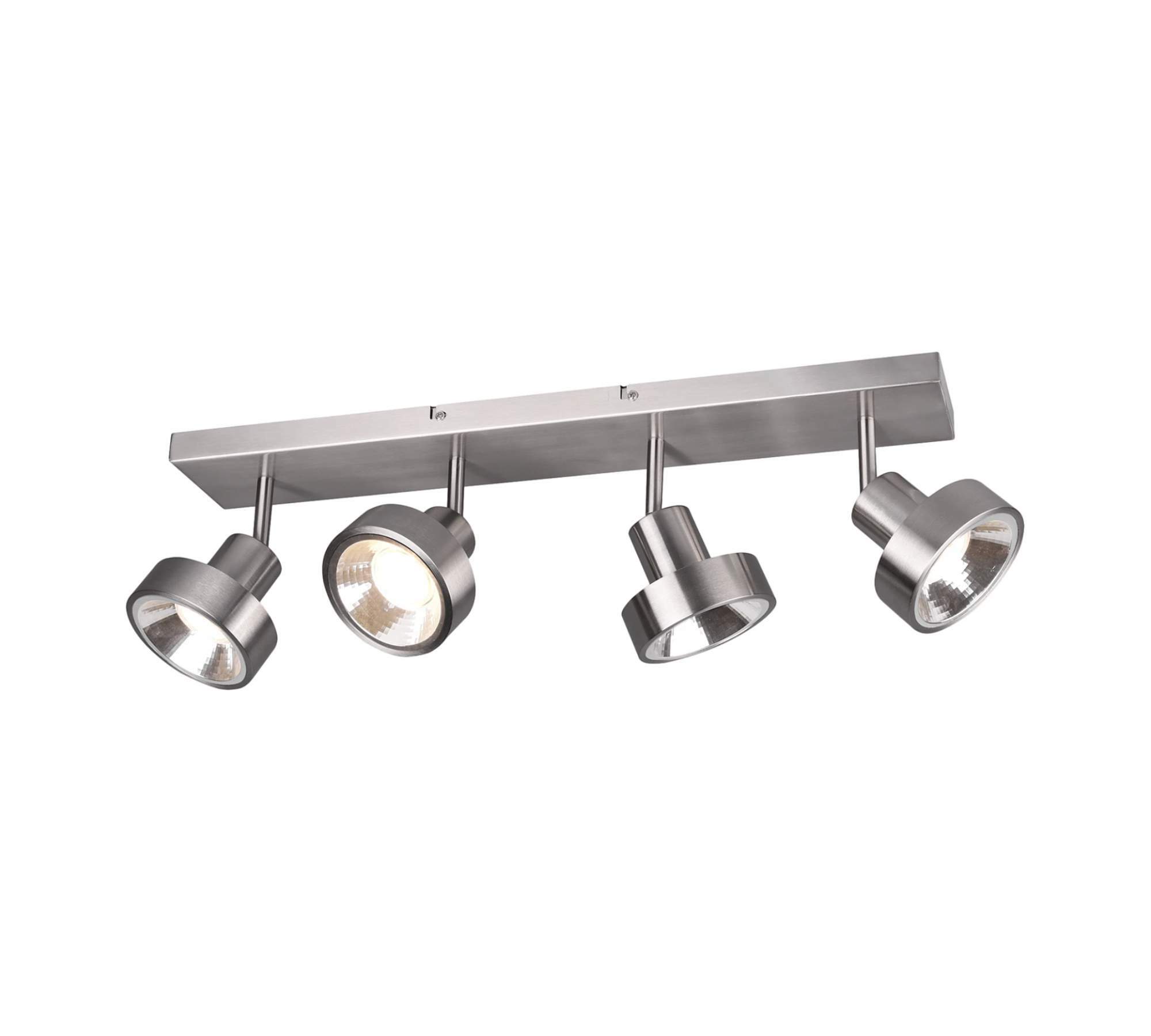 Deckenleuchte 4-flammig Aluminium Silber 0
