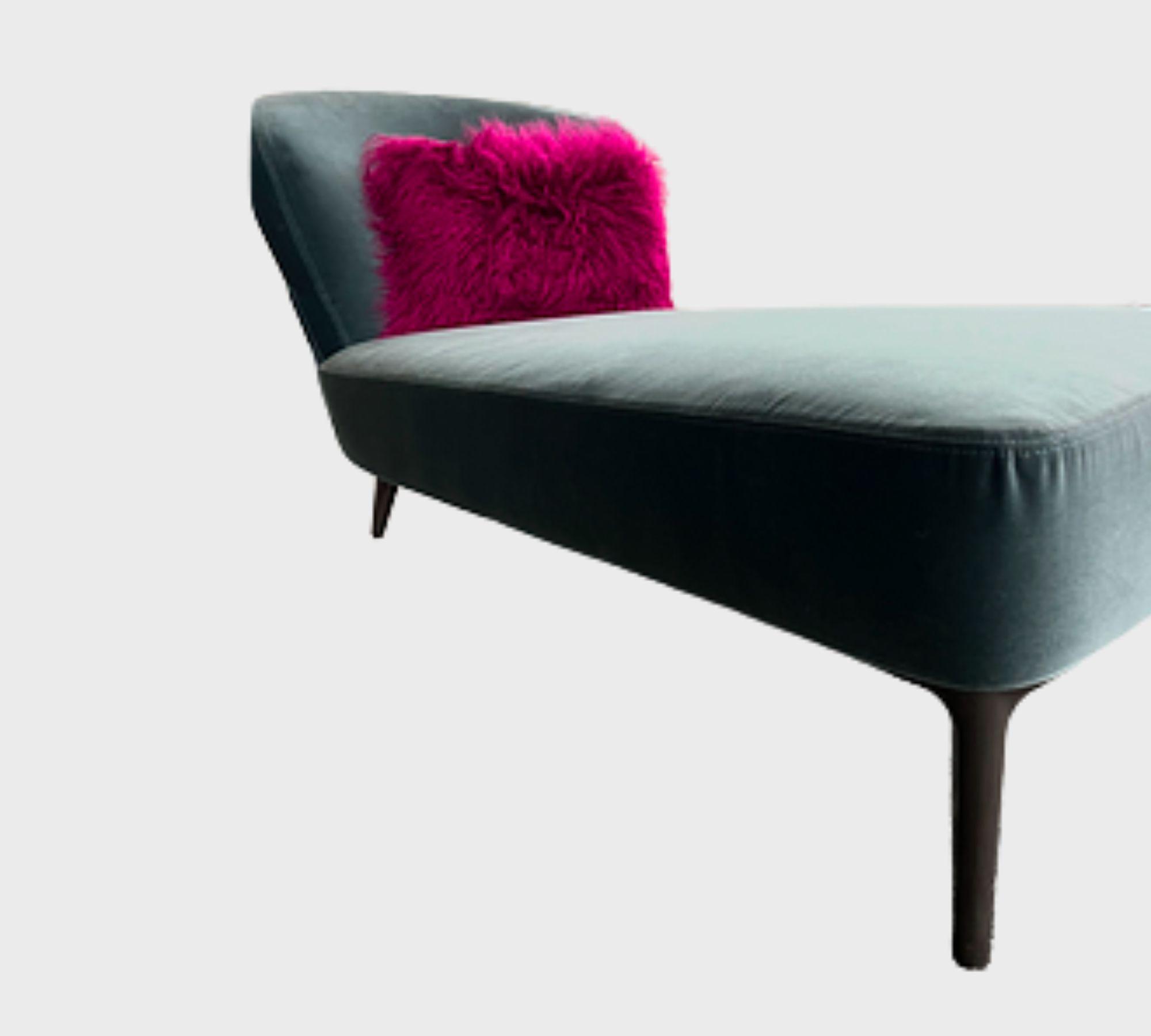 Chaise-longue Minotti Titan Blue 6