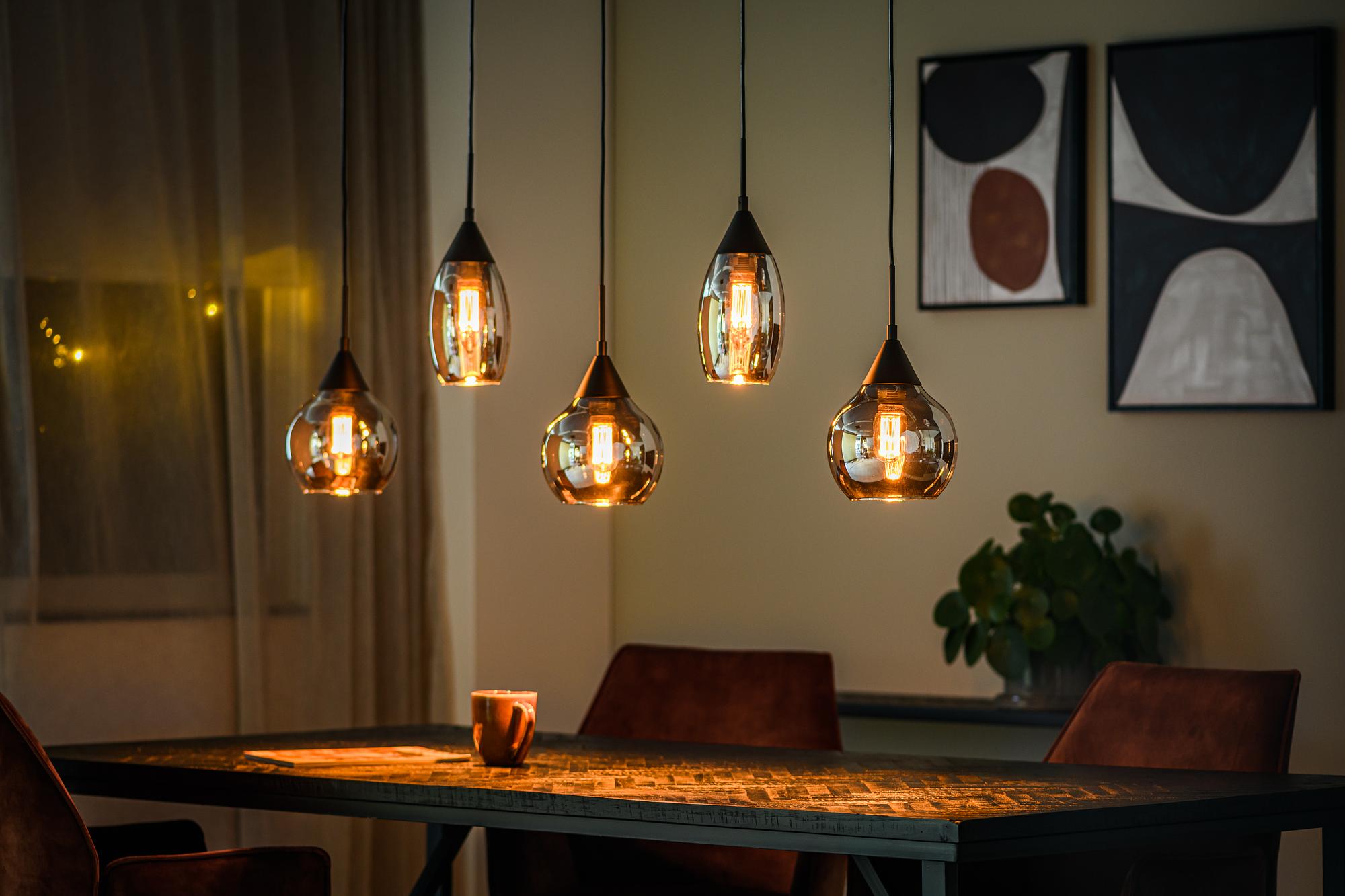 Pendant Light Smoked Glass Grey 1
