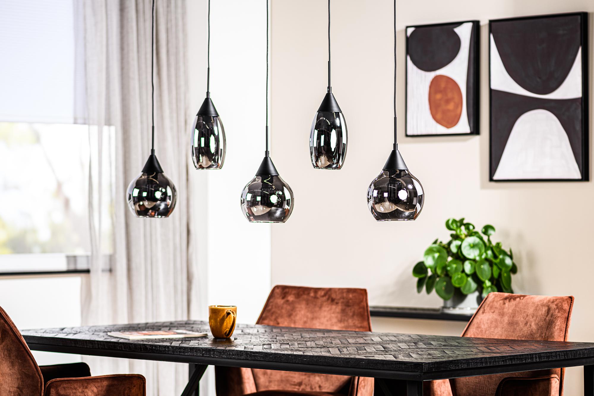 Pendant Light Smoked Glass Grey 0