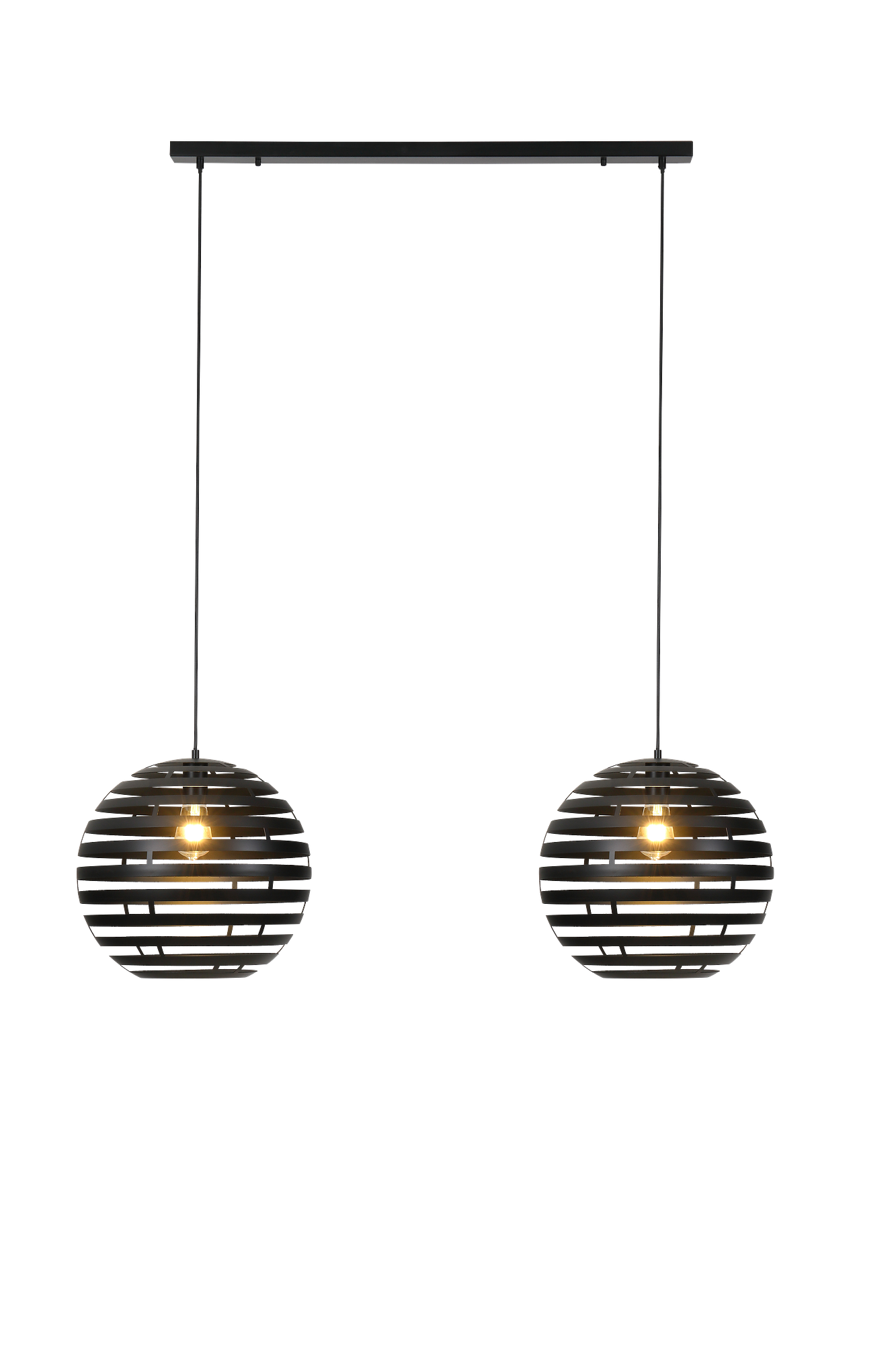 Lampada a sospensione metallo nero 4