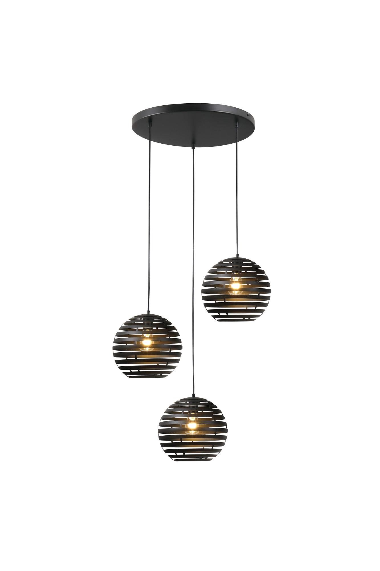 Pendant lamp Metal Black 4