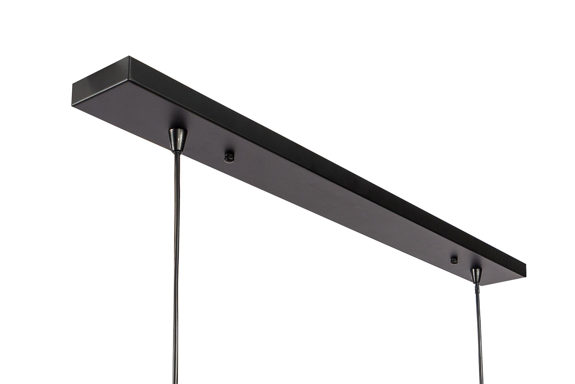 Lampada a sospensione metallo nero 7
