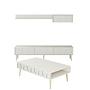 Lyon 3 Living room furniture set Wood veneer Cream Gold 4