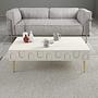 Lyon 3 Living room furniture set Wood veneer Cream Gold 3