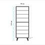 Filinta Schuhschrank Holzfurnier Sonoma Eichebraun 7
