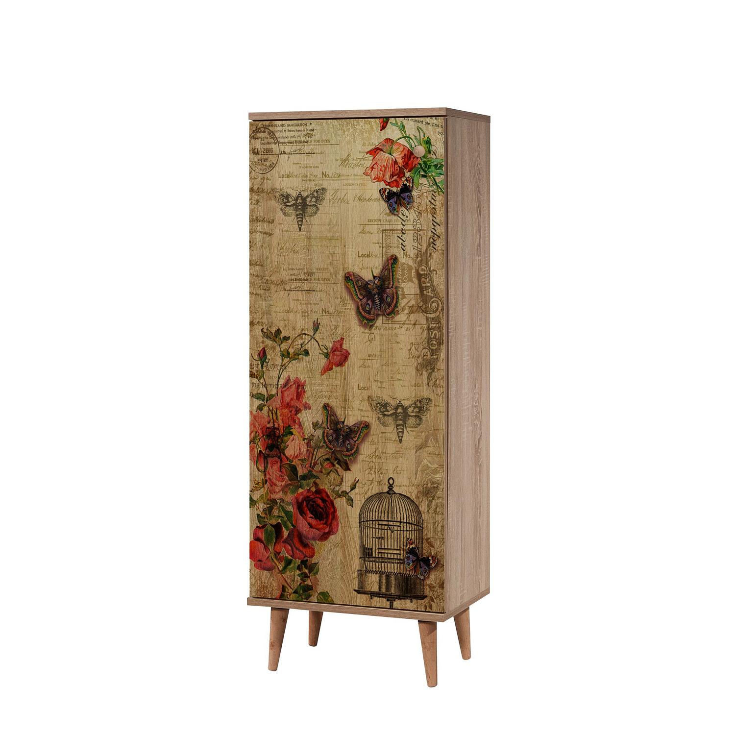 Filinta Shoe cabinet Wood veneer Sonoma Oak brown 5