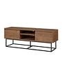 Rodez 140 Lowboard Holzfurnier Schwarz 2