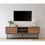 Rodez 140 Lowboard Black Wood Veneer 1