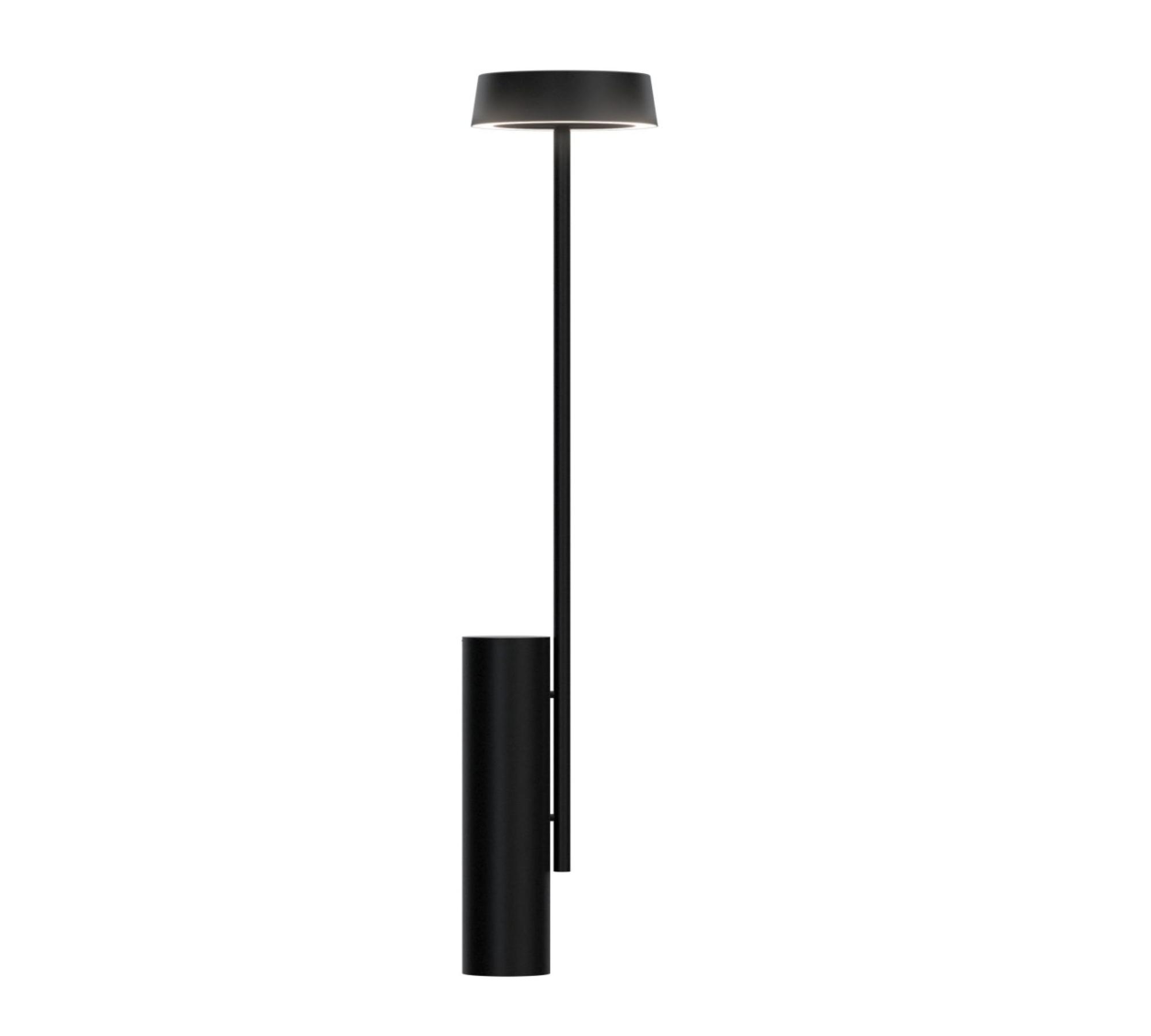 December Lampada da terra Alluminio Verniciato a polvere Nero 1