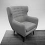 Kubrick Ohrensessel Vence 276 Grey  0