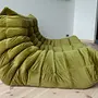 Togo Sofa 2-seater Velvet Olive Green 4