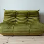 Togo Sofa 2-seater Velvet Olive Green 6