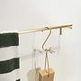Pieni Towel Holder Stainless Steel Gold 1