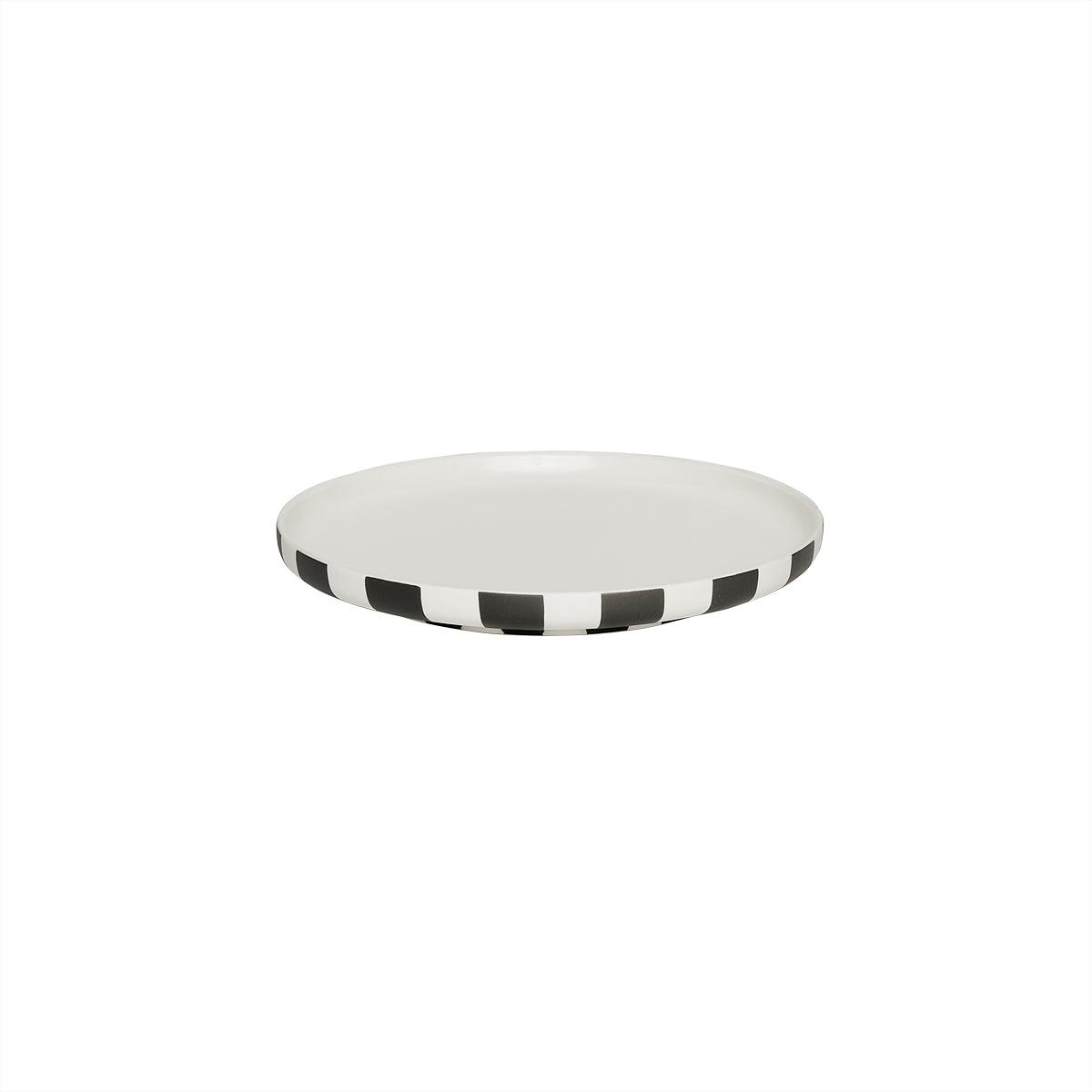 Toppu Lunch plate Stone Black White 0