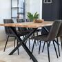 2x Dining chair microfiber grey 5