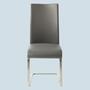 2x Freischwinger Lederimitat Grau  1
