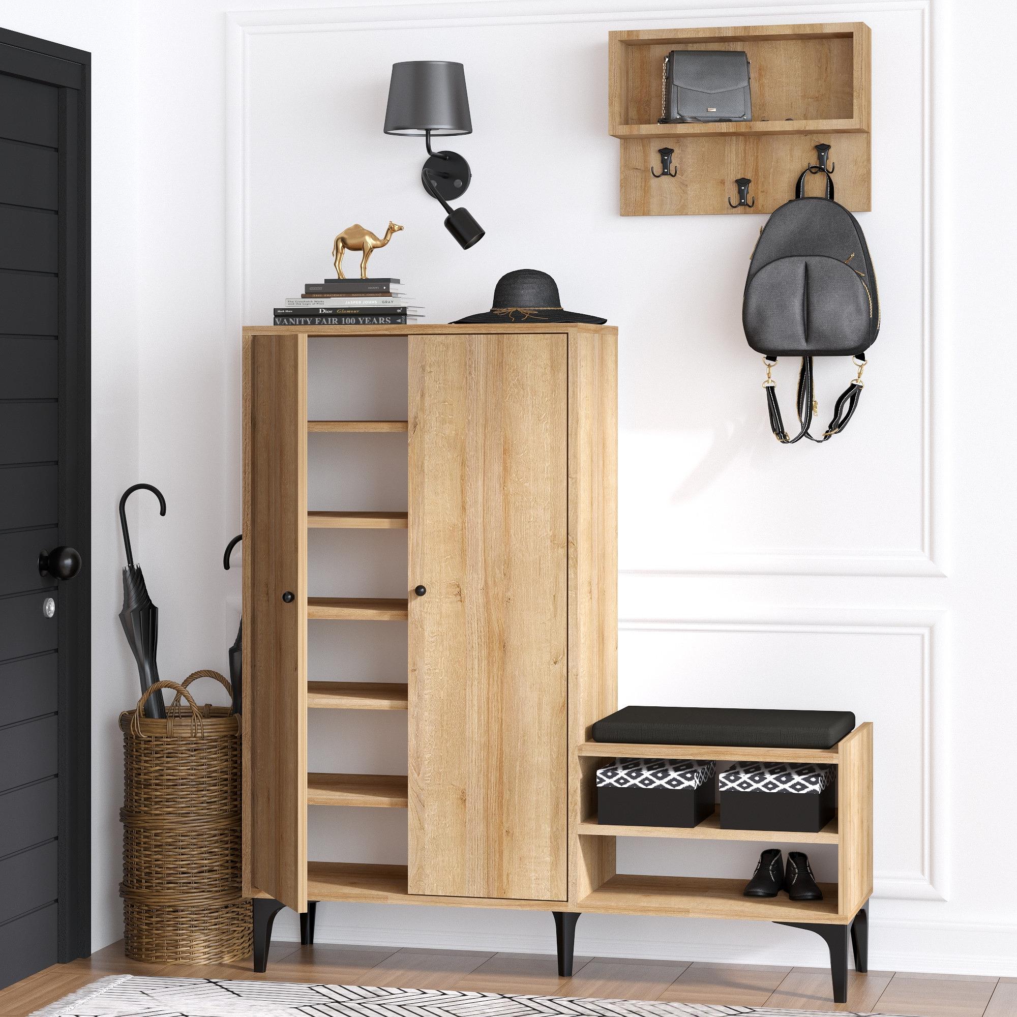 Shoe cabinet wood veneer 3