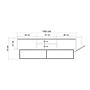 Rodez 140 Lowboard Holzfurnier Schwarz 6