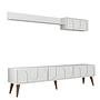 Lyon 2 TV cabinet wood veneer White 5