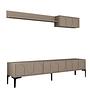 Lyon 2 TV cabinet wood veneer Atlas Black 5