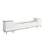 Imaj TV-Schrank Holzfurnier Weiß Gold 5