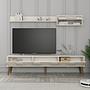 Lyon 2 TV cabinet wood veneer cream 2