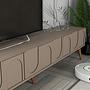 Lyon 2 TV cabinet wood veneer Atlas walnut brown 4