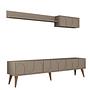 Lyon 2 TV cabinet wood veneer Atlas walnut brown 5