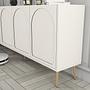 Lyon 80 Console Walnut Cream Gold 4