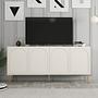 Lyon 80 Console Walnut Cream Gold 5